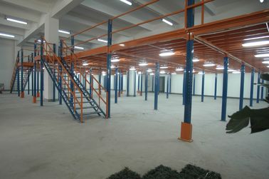 Heavy Weight Industrial Mezzanine Floors , Auto Parts Industry Platform With Steel Deck
