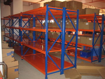 Logistic central medium duty steel shelves selective racking system with powder coated