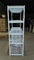 5 Multi Level White Light Duty Shelving Slotted - Angle Rack In Wire Mesh Deck