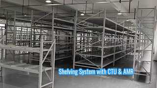 Shelving System as Robotic Infrastructure  integrated with CTU & AMR