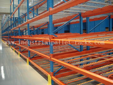 Steel Mesh Shelving Racks Carton Flow Rack Width 106&quot; x Depth 63&quot; in 2200LBS Weight