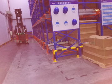 82FT Depth X  39FT Height Radio Shuttle Racking Blue + Orange Warehouse Storage System