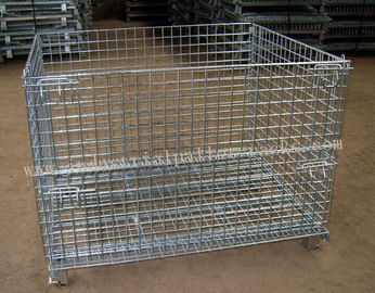 Foldable Collapsible Wire Cage1200 X 1000mm For Warehouse