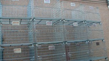 Stacking 4 Tier Wire Mesh Containers Collapsible Wire Cage Without Rack System