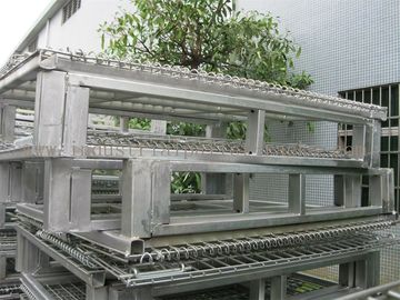 Metal Pallet Containers With Wire Mesh Box For Racking System
