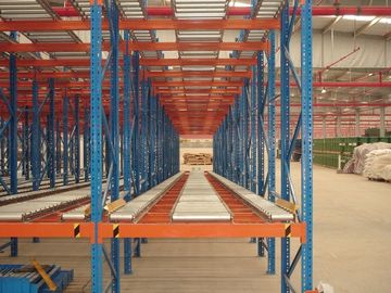 perishable goods gravity flow racks , double - deep pallet racking systems