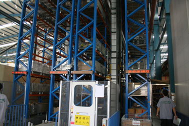 heavy duty pallet Automatic Storage And Retrieval System with cold rolled steel , 30M