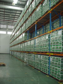 Six Level Warehousing Heavy Duty Pallet Rack Cold Rolled Steel 7.5M Height