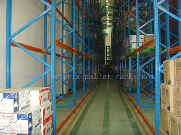 Customized Very Narrow Aisle Racking , Operation Space Warehouse Racking Systems