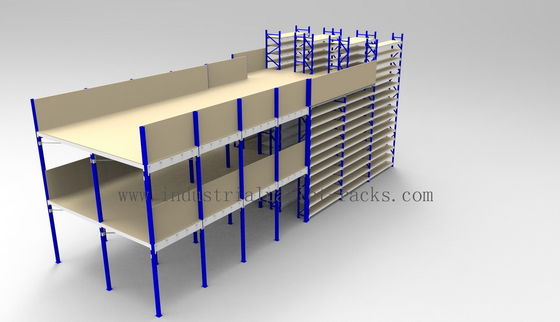 Buy Ground + Two Flooring 246FT/7.5M Height Shelving With Mezzanine Floors System online manufacture