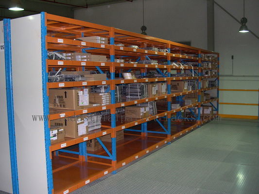 Buy 7 Level Stainless Steel Shelving With Side Panel Blue / Orange / Grey Color online manufacture