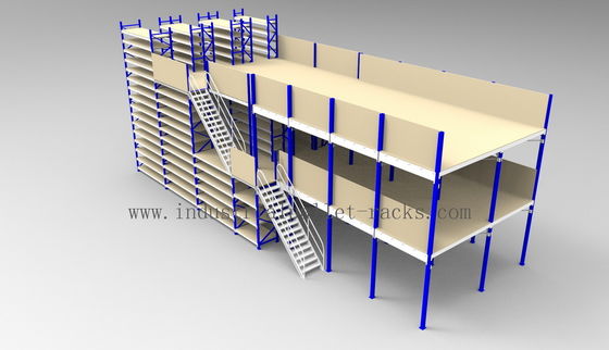Buy Steel Mezzanine Floor for Small & Medium Warehouses | Flexible and Scalable Storage Expansion Solution online manufacture