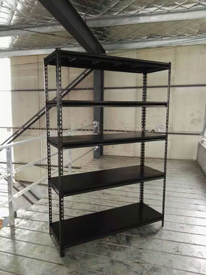 Buy Slotted Angle Steel Light Duty Shelving Black / Grey / White in Storage Systems online manufacture