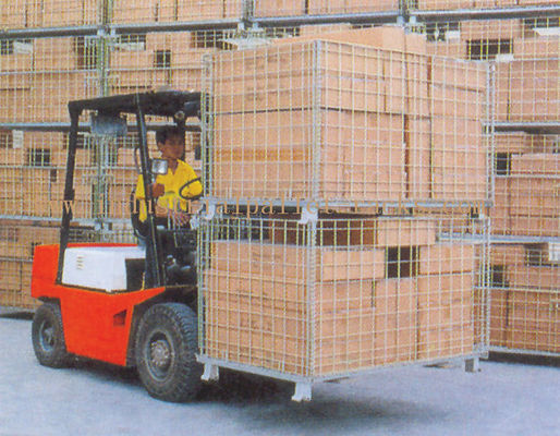 Buy Collapsible Wire Storage Cages 300kg To 1500kg Loading Capacity online manufacture