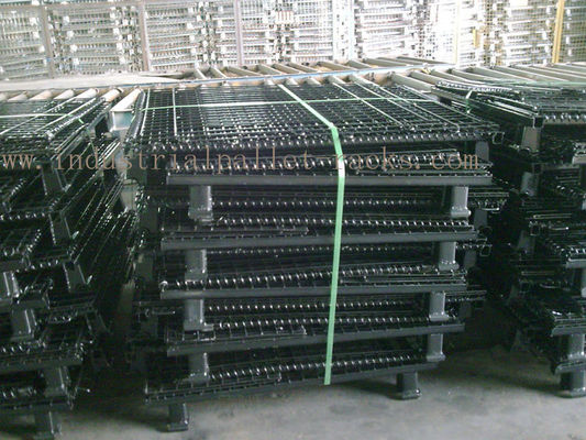 Buy Stackable Convenient Wire Mesh Container Unload Wire Container Storage Cages online manufacture
