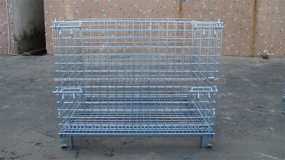 Buy Heavy Weight Loading Wire Container Storage Cages Galvanized Welded Storage Cage online manufacture