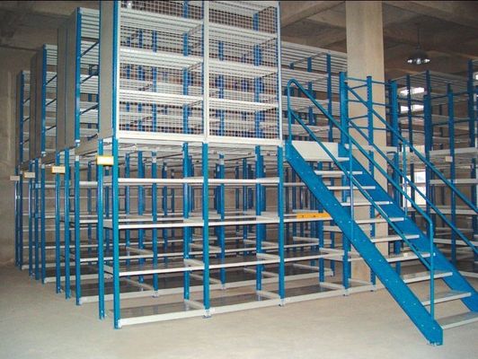 Buy Multi - tier mezzanine racking system(2-3 floor) 150- 500KG per level capacity online manufacture