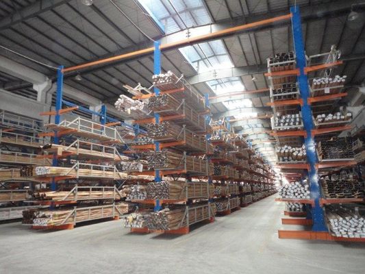 Buy Vertical double side cantilever racking system for long tubes and pipes stock online manufacture
