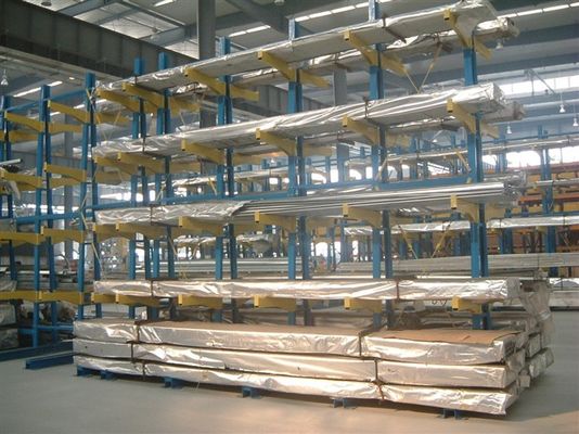 Buy Durable blue powder coating Cantilever Racking Systems for long material online manufacture