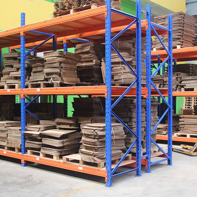 Buy 2000kg Blue / Orange pallet heavy duty shelving , customized stores racking system online manufacture