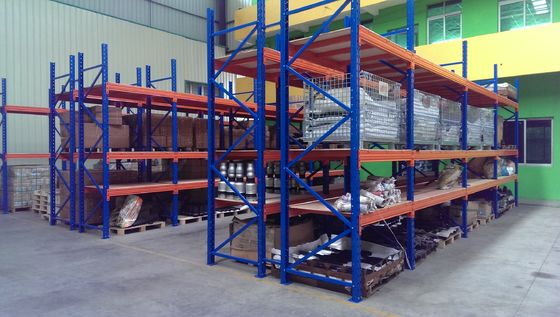 Buy Supermarket steel board heavy duty shelving with forklift entry / extract ,  2 - 8m online manufacture