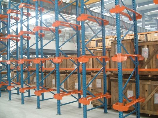 Buy Dairy industry Single bracket drive in rack with stock movement , 10M online manufacture