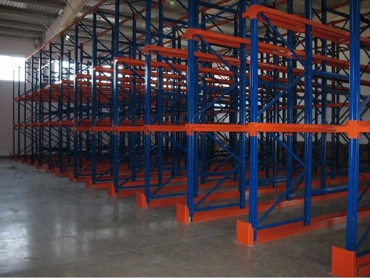 Buy Metal double side Drive In Pallet Racking for cold store , pallet Shelving Racks online manufacture