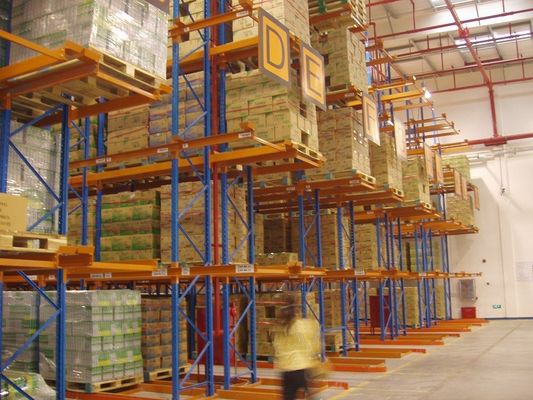 Buy Steel Spray Powder Coating Finished Very Narrow Aisle Racking System online manufacture