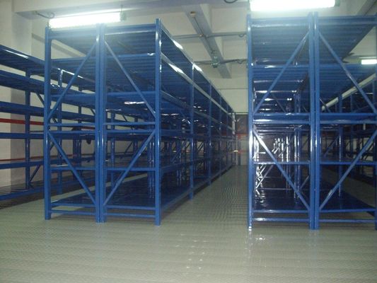 Buy blue metal shelves Anti - rust medium duty shelving with spray paint finished online manufacture