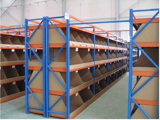 Buy Adjustable Stores pray paint carton flow racks with steel / wood plate online manufacture