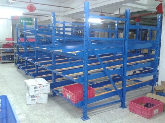 Buy 100KG steel structure carton flow shelving for logistic distribution central online manufacture