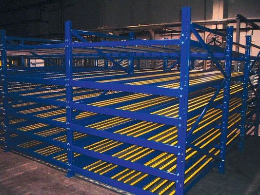 Buy warehouse aluminum roller flow rack systems for Storing box / tray roller online manufacture