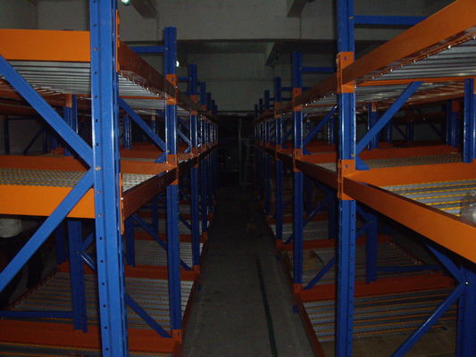 Buy distribution center Carton flow rack , Custom selective multi tier shelving online manufacture
