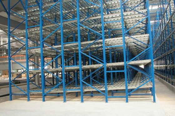 Buy Filo Basis Stock Gravity Flow Industrial Pallet Racks With Steel Zinc Roller online manufacture