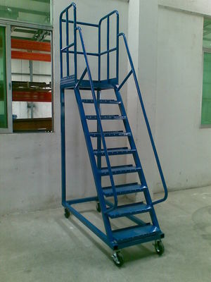 Buy Manual Picking High Climbing Ladder Industrial Equipments with Movable Wheel online manufacture