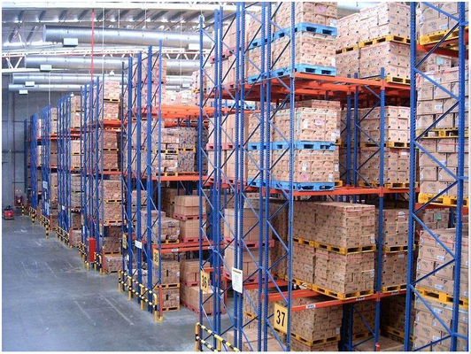 Buy Double Deep Industrial Pallet Racks , Warehouse Storage Steel Pallet Racking online manufacture