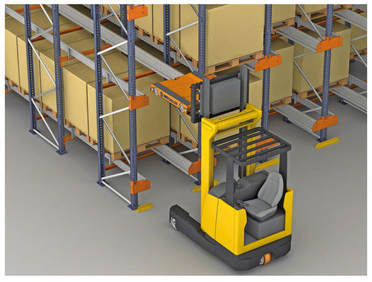 Buy high efficiency storage Radio Shuttle Racking with machines working online manufacture