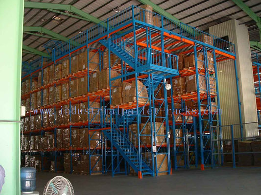 Buy Industrial Steel Mezzanine Floors Two Level Stair Warehouse System online manufacture
