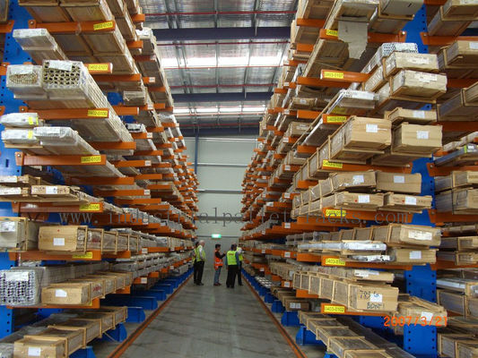 Buy Irregular Pipe Cargo Stock Cantilever Shelving Heavy / Light Module online manufacture