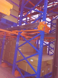 12m Height / 25m Depth Radio Shuttle Racking System, Long Channel Storing By Pallet