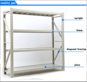 Height 79&quot; X Depth 24&quot; X Wide 79&quot; Grey Metal Racks For Warehousing