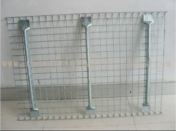 Flared Steel Wire Mesh Decks Industrial Pallet Racks Heavy Duty Capacity 2000 LBS