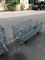 Cargoes Transport Heavy Duty Foldable Wire Container With Connector / Four Wheels