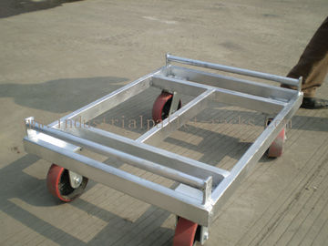 5" Casters Removable Wire Mesh Container Storage Cages With Trolley Cars
