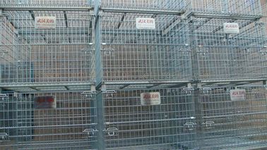 Stacking 4 Tier Wire Mesh Containers Collapsible Wire Cage Without Rack System