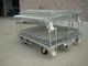 Wire Containers With Pulls In Head & End, 4 Wheels On Bottom
