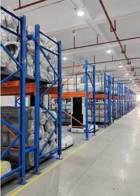 Customizable Fabric Roll Storage System with Forklift or AGV Operation for Medium and Small-Sized Warehouse Space