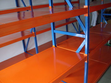 500kg manual operation longspan medium duty shelving with wood shelves