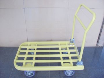 steel tube foldable trolley warehouse equipments for Supermarket , Factory