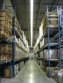 Blue and Orange Adjustable Pallet Racking